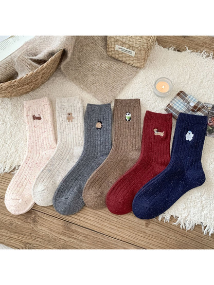 Rufia - Small Animal Detail Crew Socks