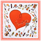 Scravii - 60cm Twill Scarf with Heart Pattern