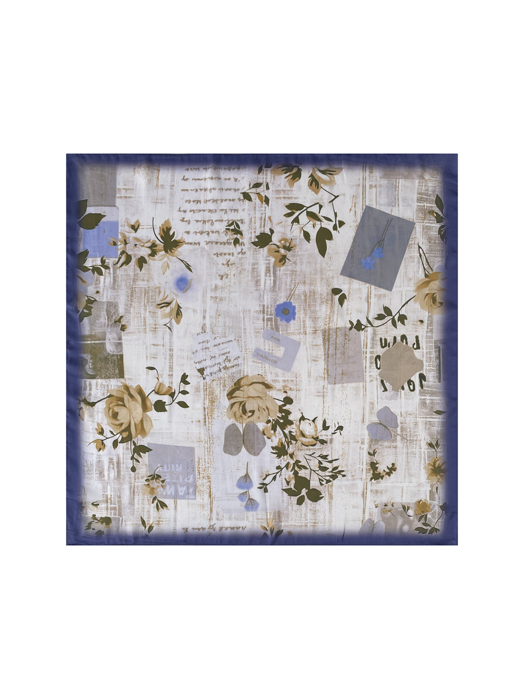 Scarvii - Floral Print Square Scarf
