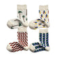 Rufia – Irregular Pattern Crew Socks