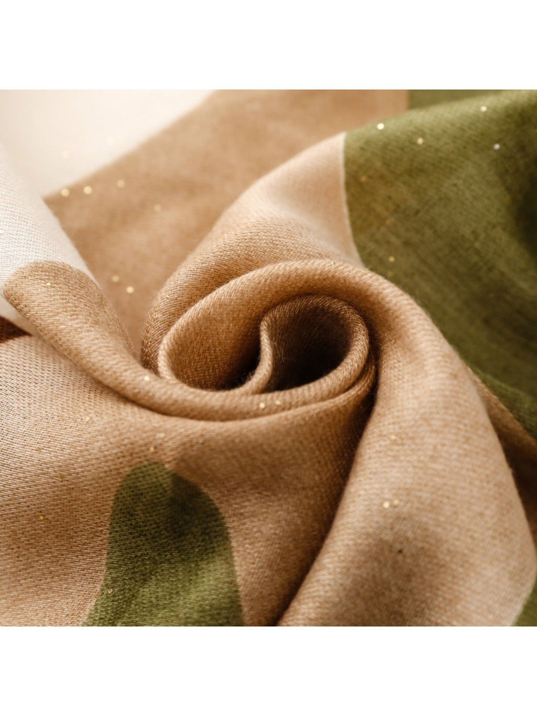 Scarvii - Abstract Art Scarf with Gold Foil & Glitter