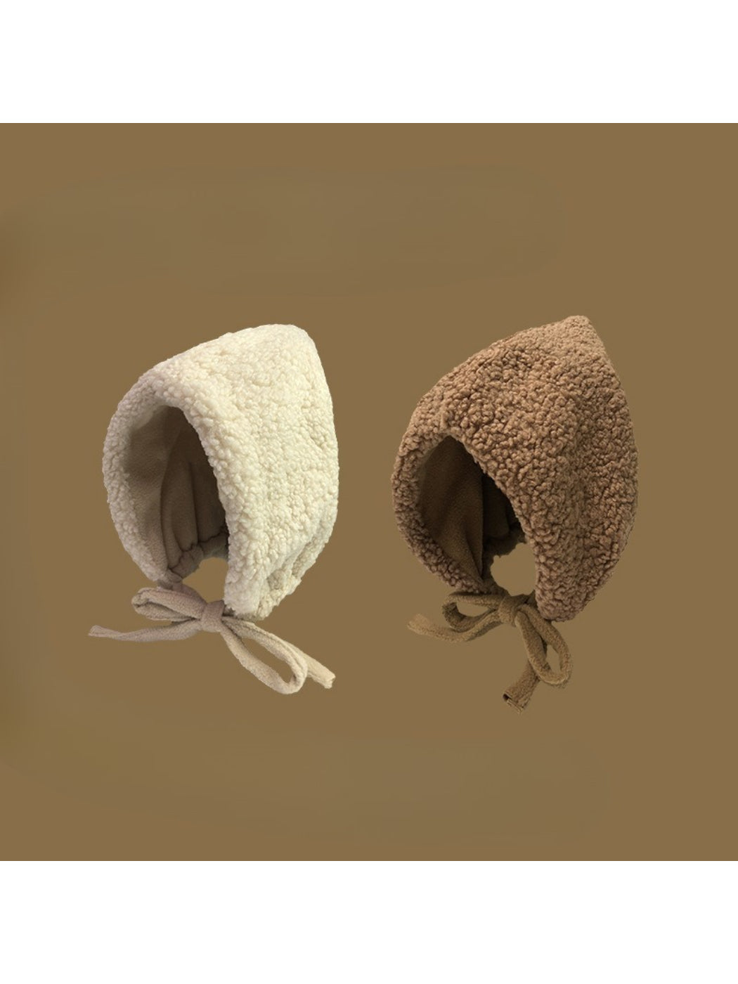 Haila - Fleece Tie-Up Winter Bonnet Hat