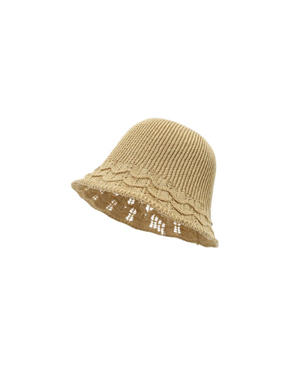Haila - Soft Rib Texture Trim Bucket Hat