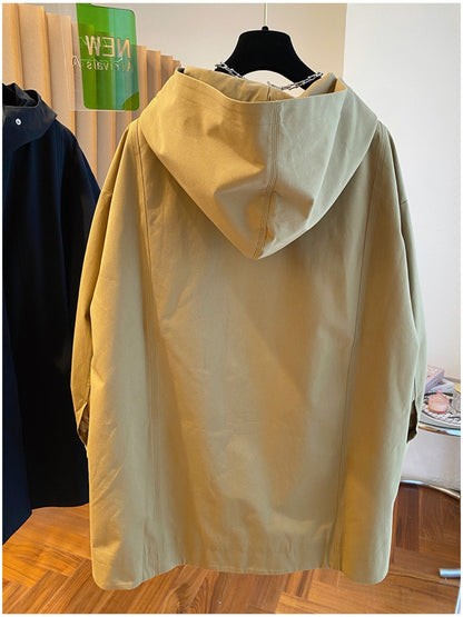 Crosa - Hooded Classic Swing Coat Sweater
