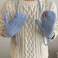 Gloving - Full-Cover Knitted Gloves With Lanyard