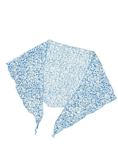 Scarvii - Chic Ditsy Floral Print Triangle Bandana