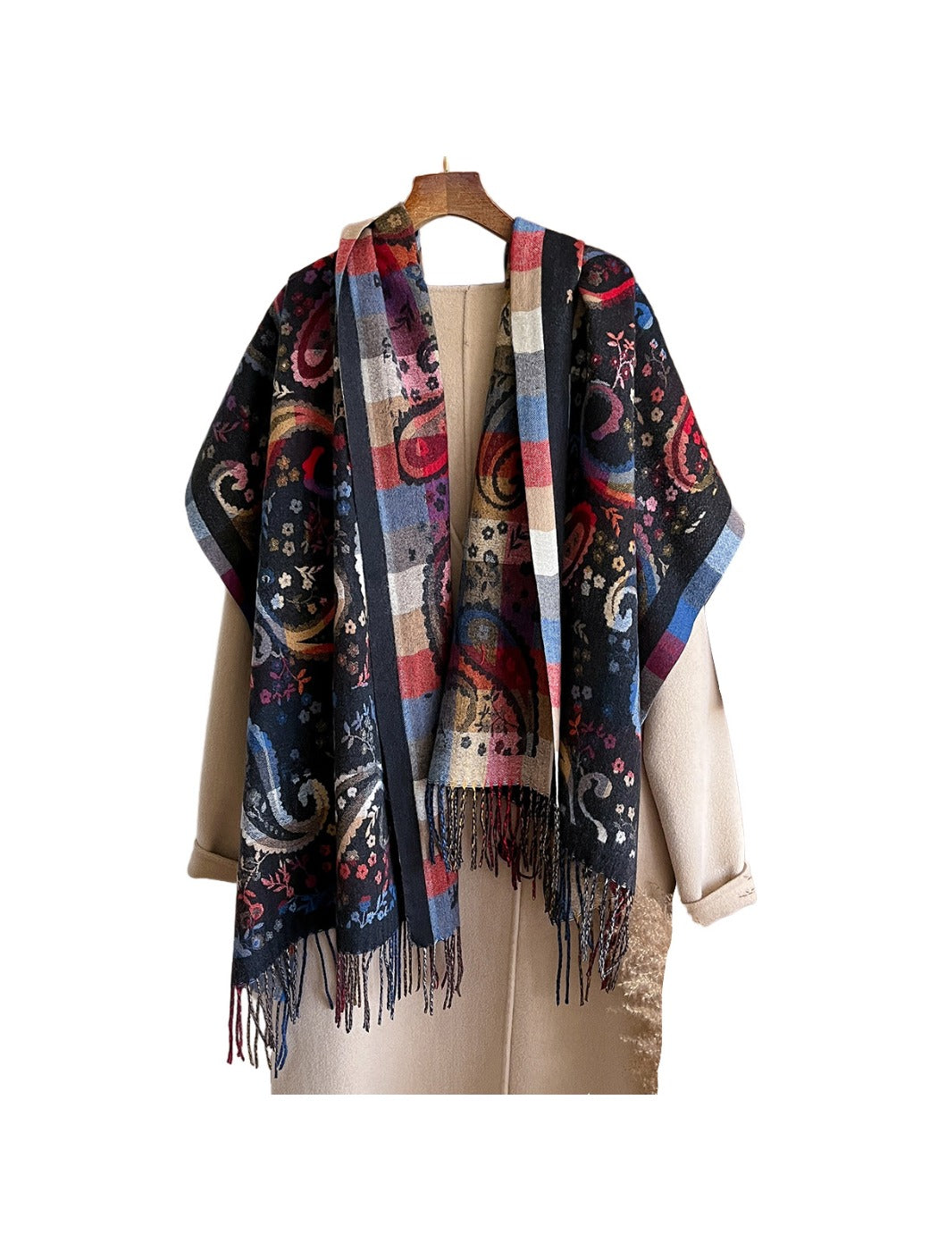 Scarvii - Bohemian Paisley Pattern Travel Scarf