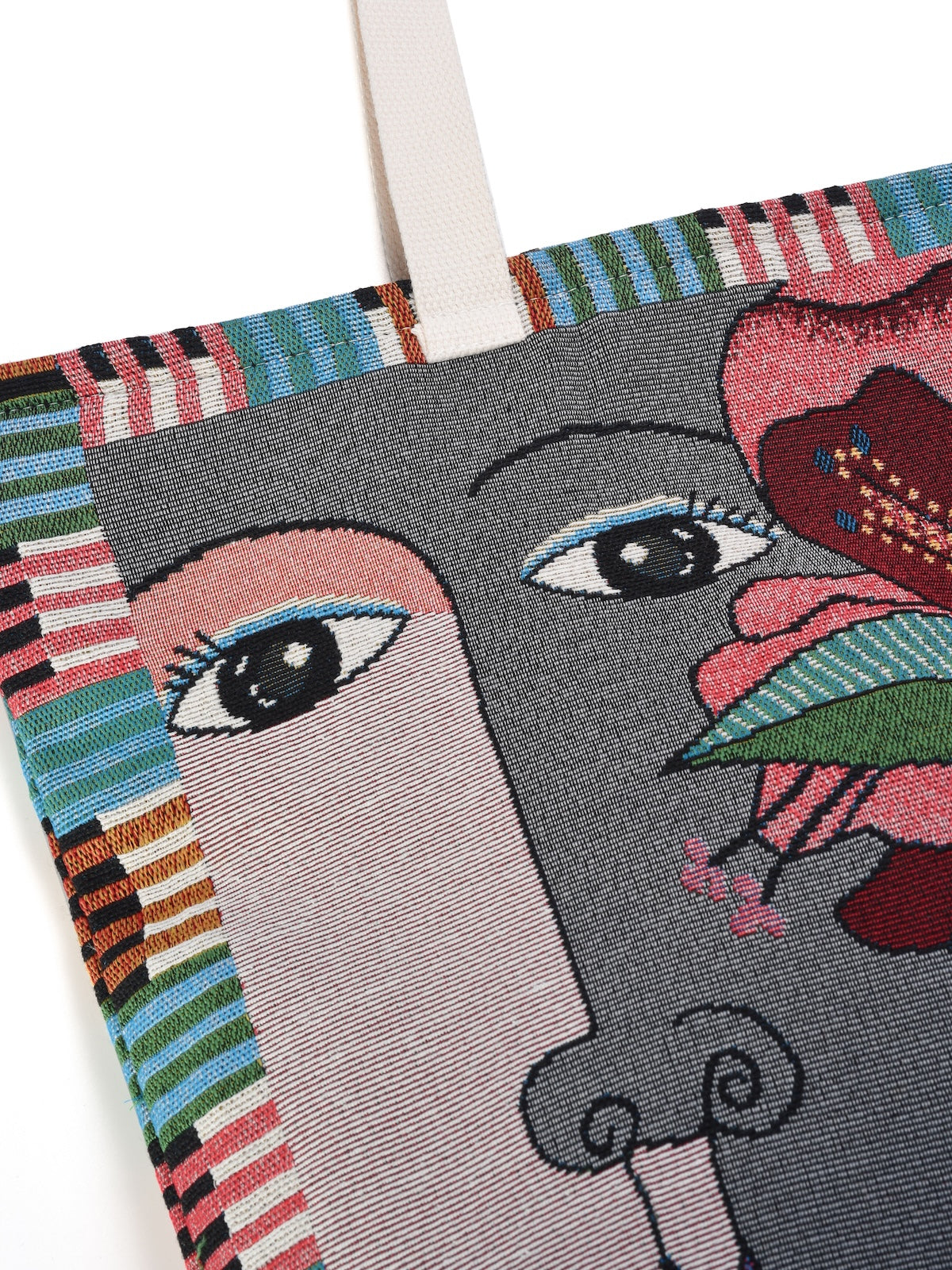 Cosbai - Large Capacity Embroidered Tote Bag