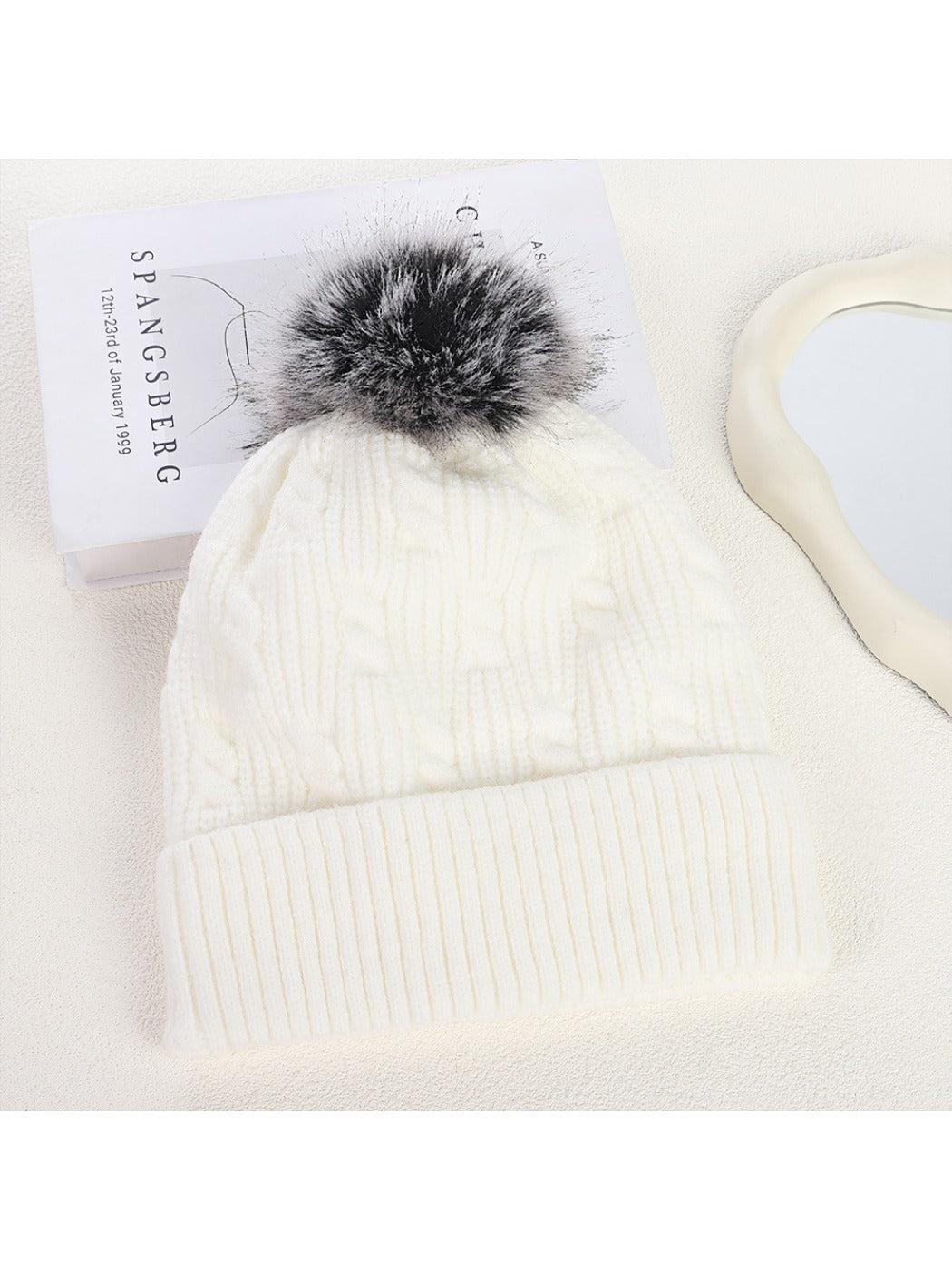 Haila - Winter Knitted Beanie with Pom Pom