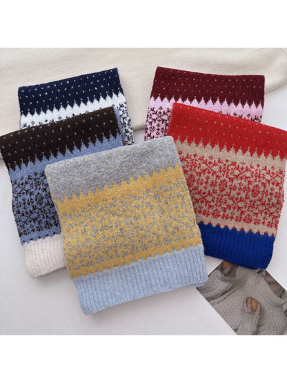 Scarvii - Fair Isle Knit Long Scarf