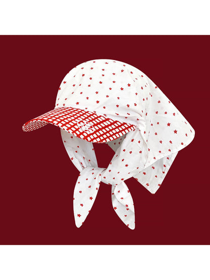 Haila plaid star pattern baseball cap front view on white background