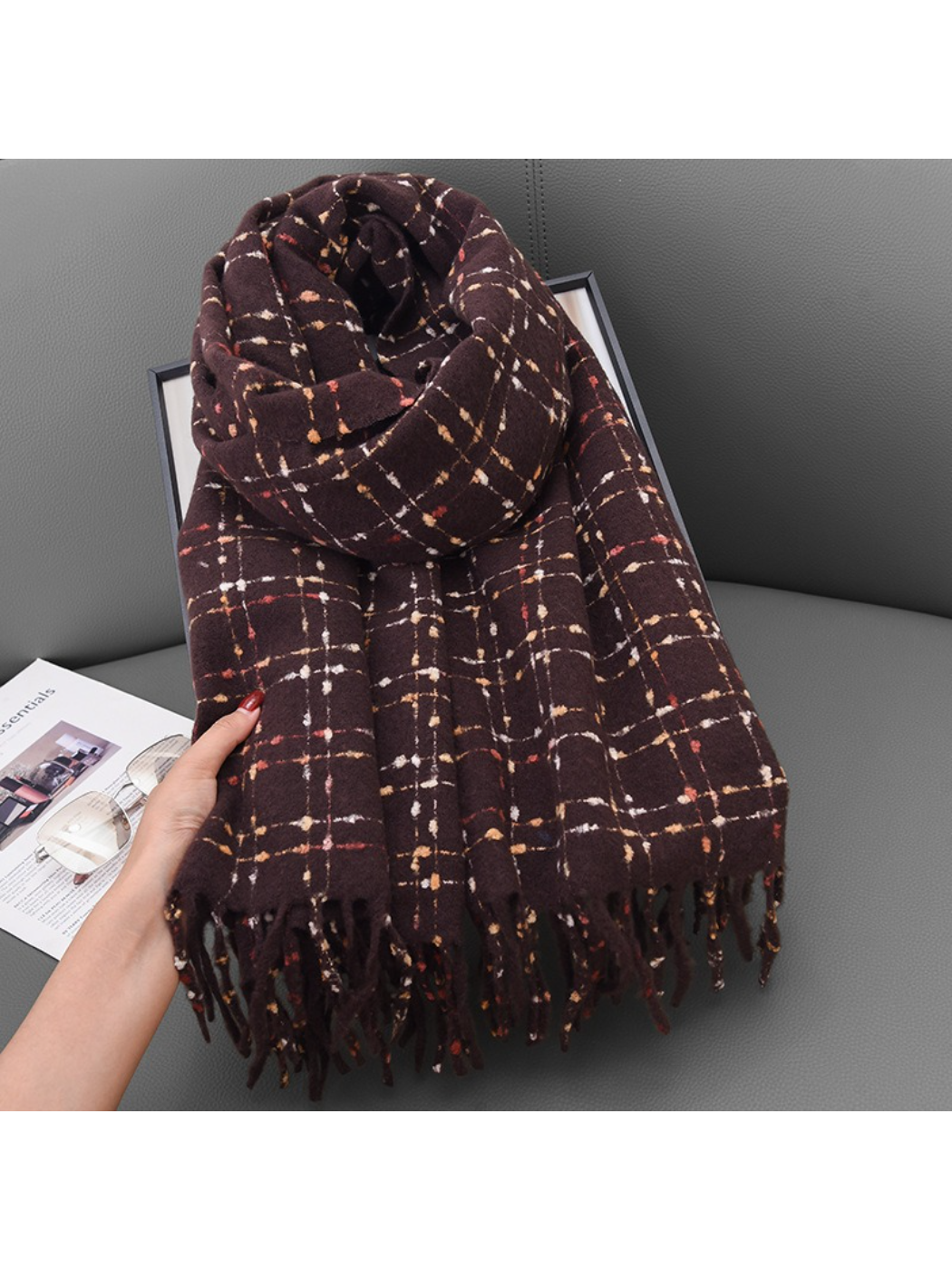 Scarvii - Warm Plaid Winter Scarf