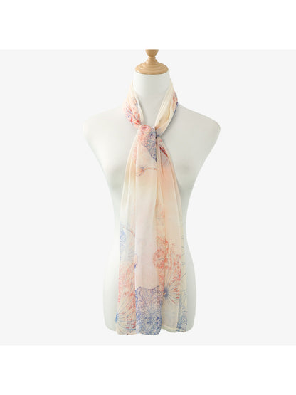 Scarvii - Spring Summer Pastel Floral Scarf