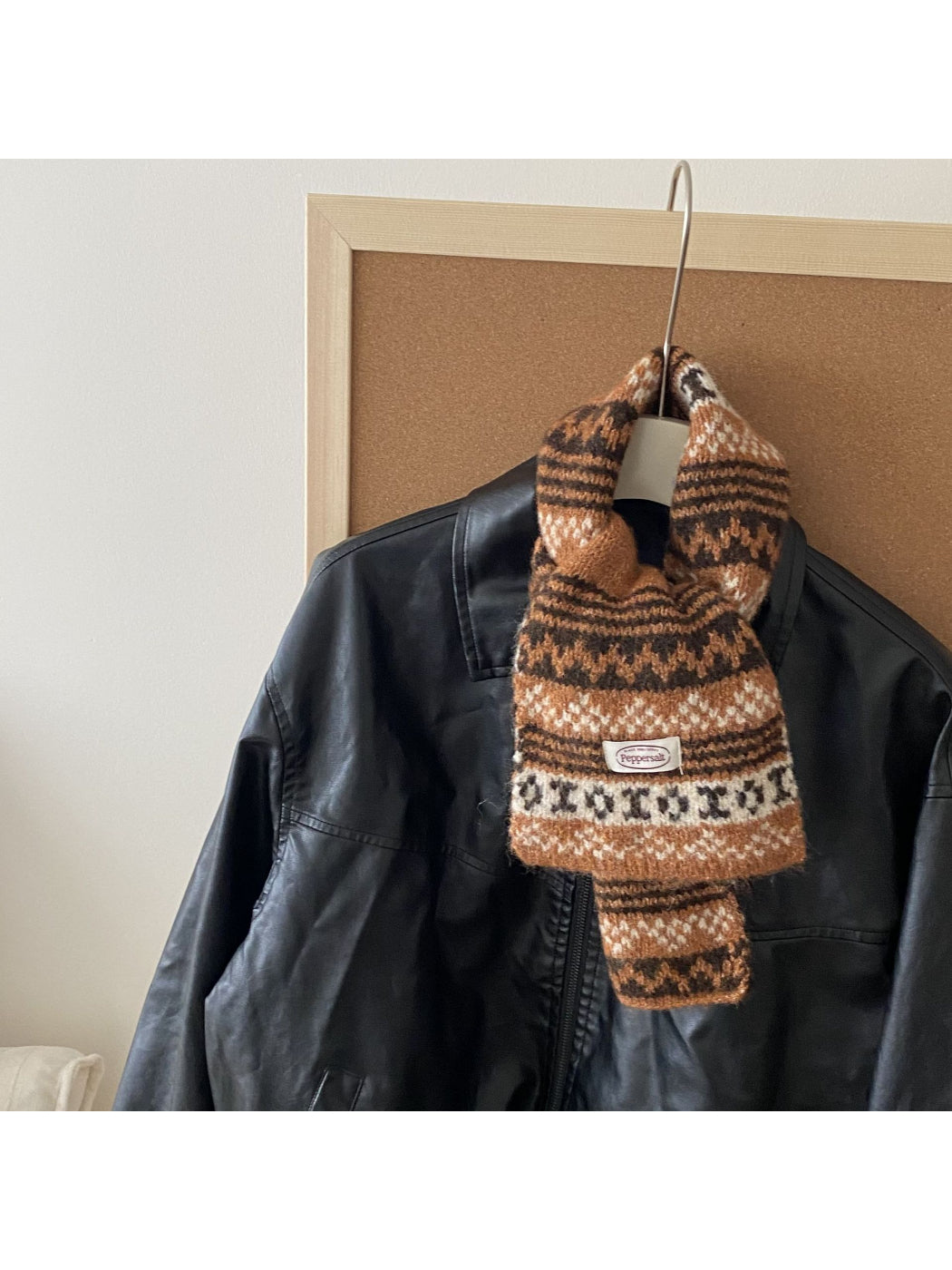 Scarvii - Fair Isle Knit Short Scarf