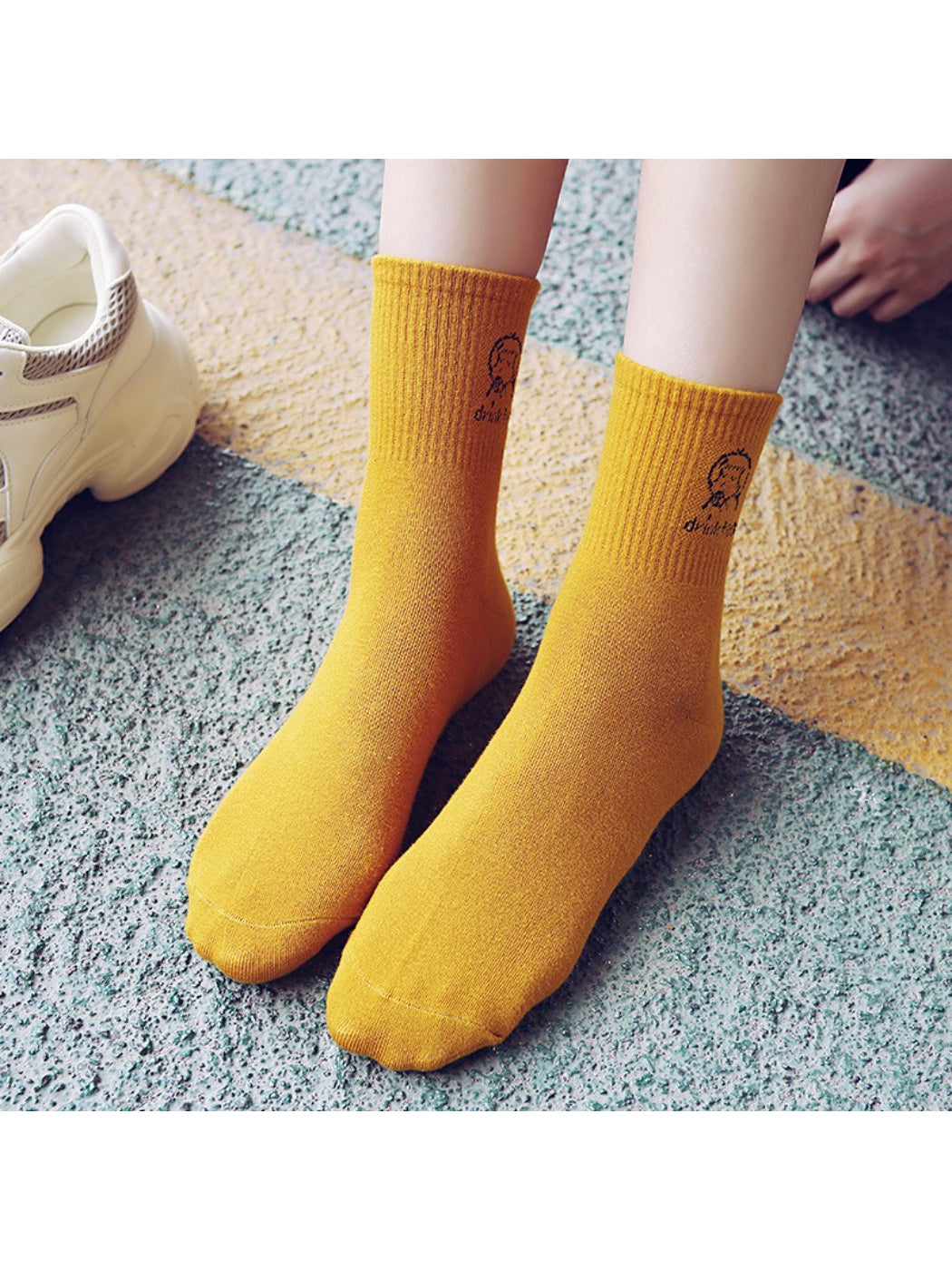 Rufia - Mood Words Embroidered Crew Socks product image 2