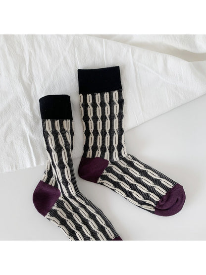 Rufia - Subtle Stripe Knit Crew Socks product image 6