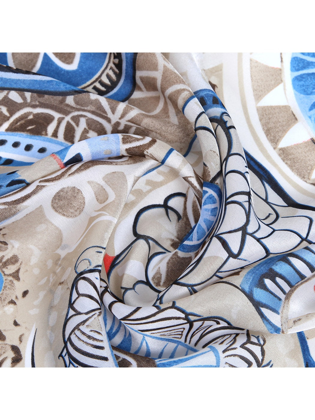 Scarvii - Mandala Print Long Fashion Scarf