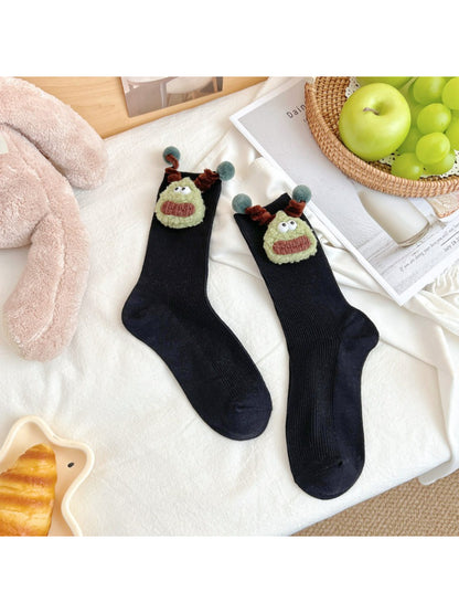 Rufia - Cute Plush Monster Cozy Socks
