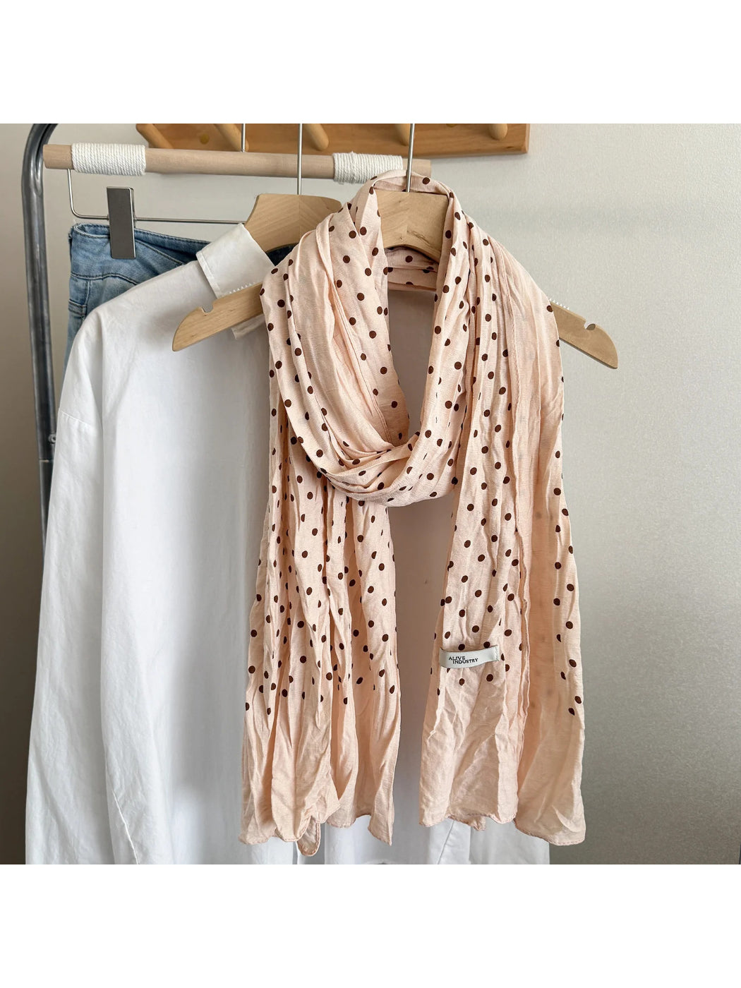 Scarvii - Polka Dot Lightweight Spring Scarf