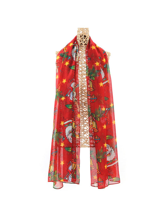 Scarvii - Christmas Reindeer Print Holiday Scarf