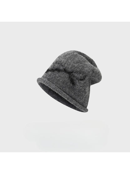Haila - Casual Stitch Mark Slouch Beanie Hat