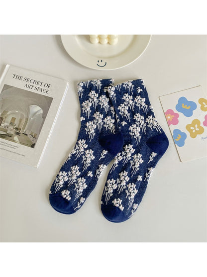 Rufia Bloom Cluster Jacquard Crew Socks product image 8