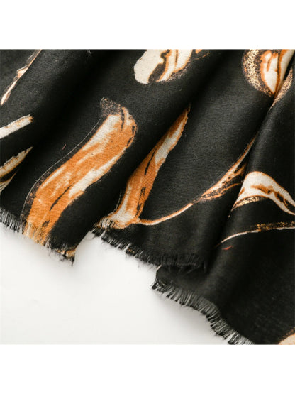 Scarvii - Abstract Tulip Sketch Print Scarf