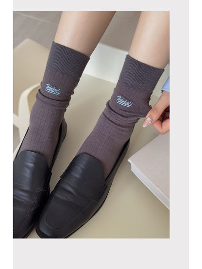 Rufia - Floral Lace-Edge Everyday Crew Socks
