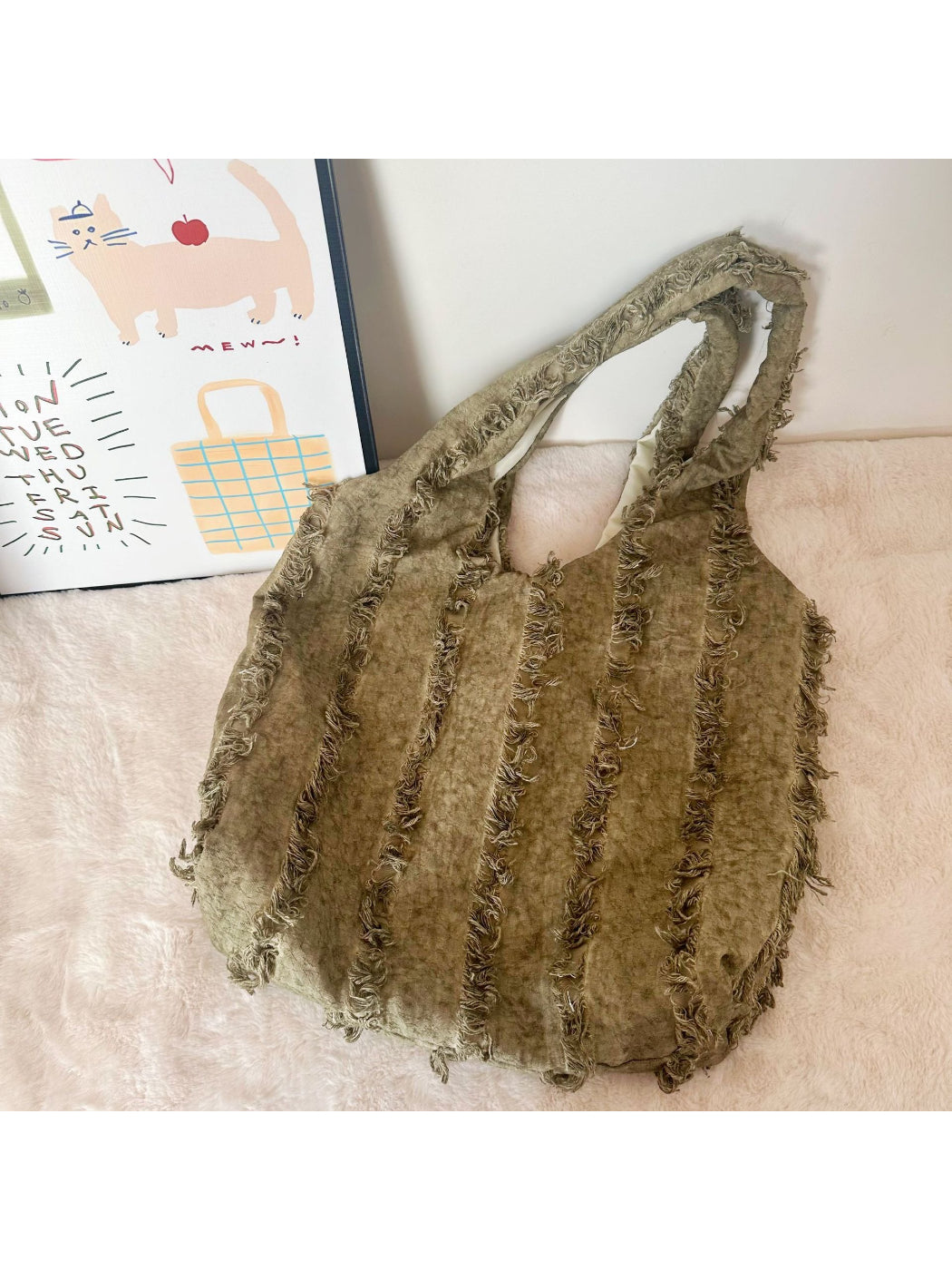 Cosbai - Elegant Soft Texture Shoulder Tote
