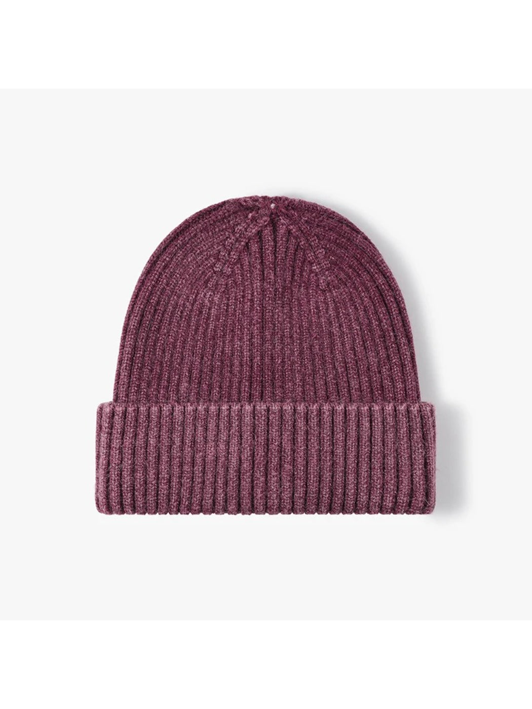 Haila - Heathered Ribbed Cuffed Knit Beanie