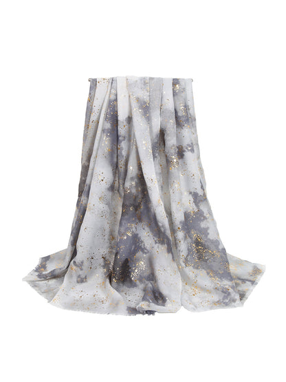 Scarvii - Watercolor Style Print Long Fashion Scarf