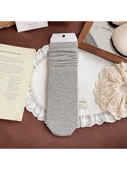 Rufia - Cozy Ribbed Crew Socks
