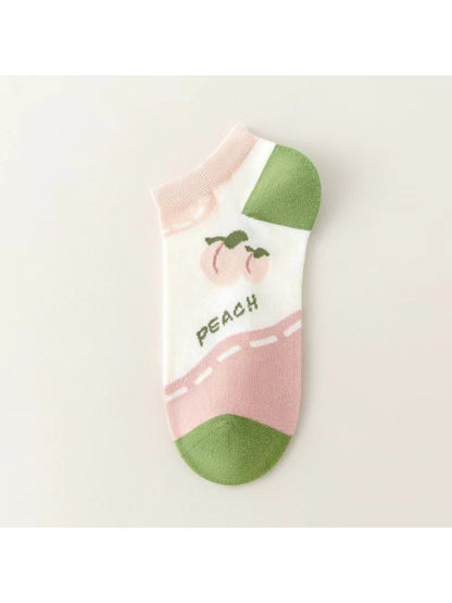 Rufia - Peach Print Low Cut Socks product image 5
