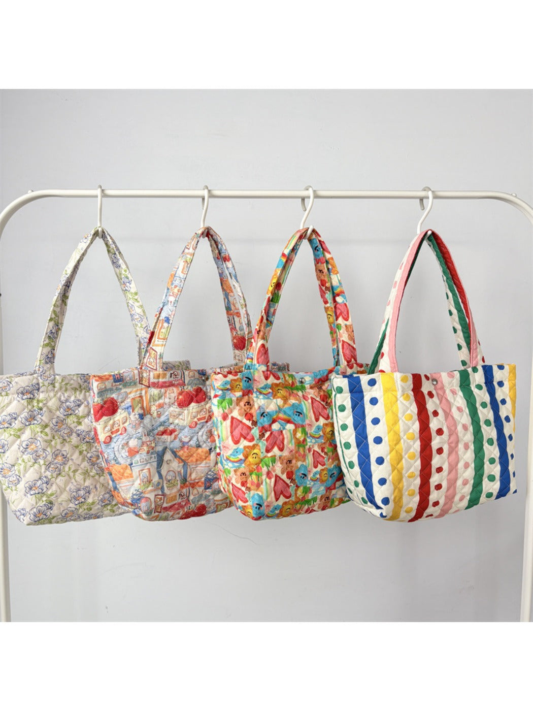 Cosbai – Quilted Cartoon Tote Bag