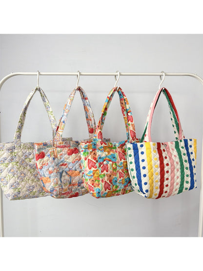 Cosbai – Quilted Cartoon Tote Bag