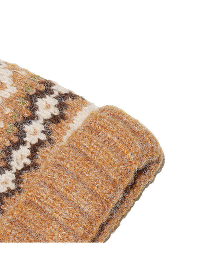 Haila Fair Isle Knit Pom Pom Beanie