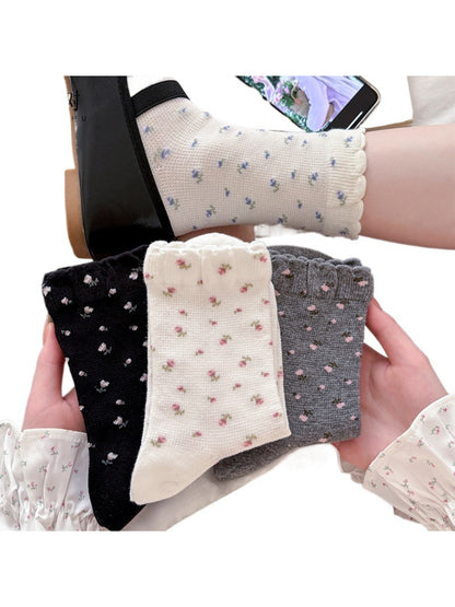 Rufia - Mini Floral Ruffle Crew Socks product image 2