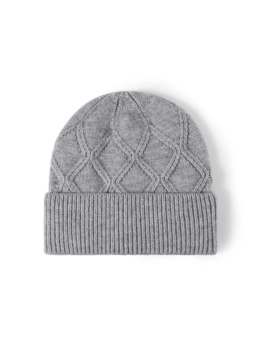 Haila - Diamond Textured Knit Beanie