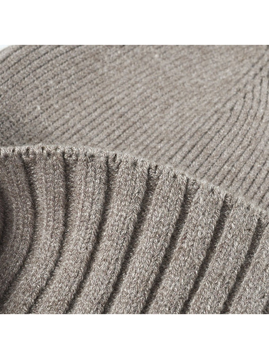 Haila - Classic Solid Ribbed Cuffed Beanie