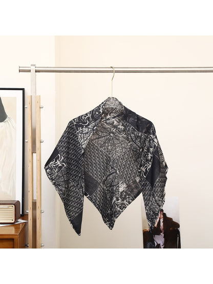 Scarvii - Patchwork Pattern Fashion Triangle Bandana