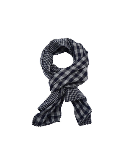 Scarvii - Geometric Plaid Rectangular Long Scarf