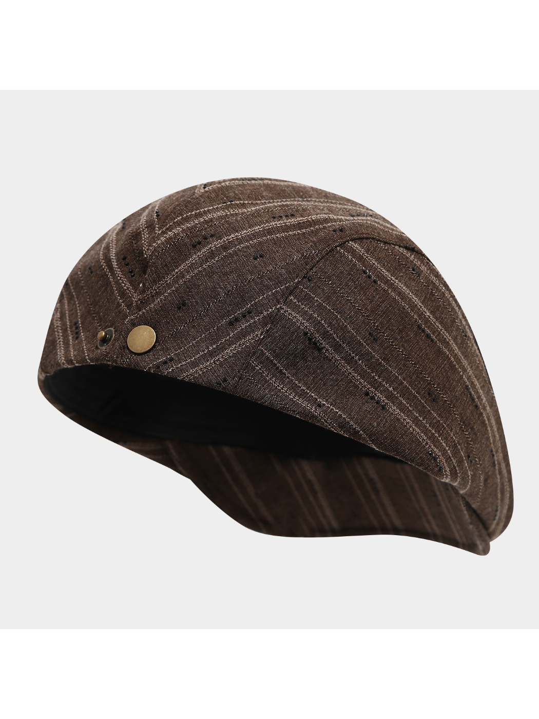Haila - Textured Pinstripe Newsboy Cap
