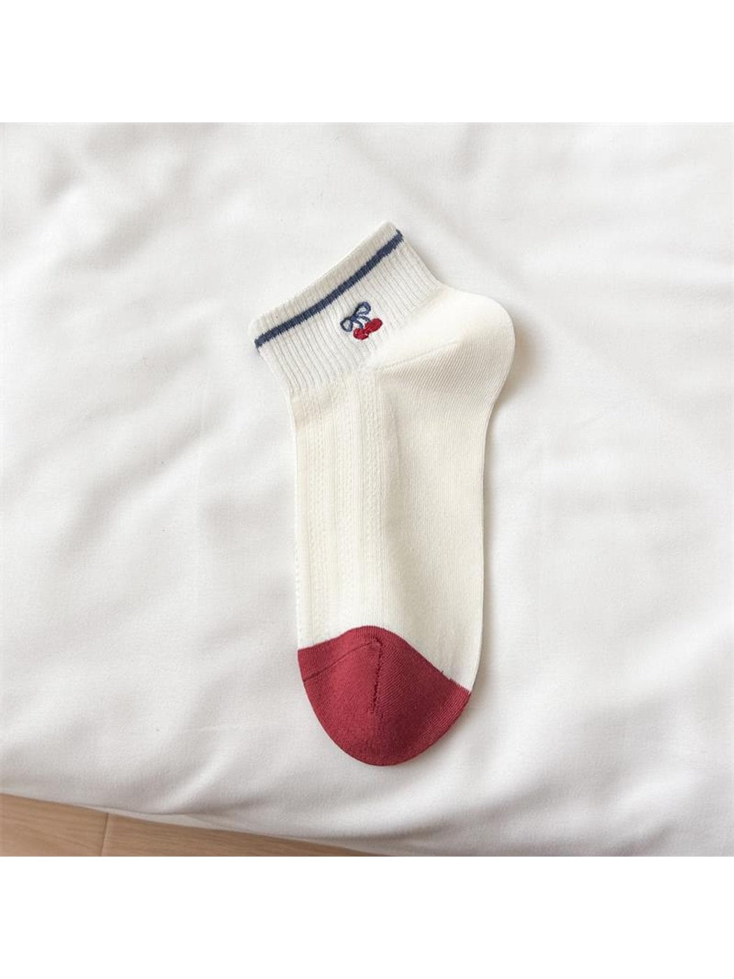 Rufia - Playful Cat and Cherry Ankle Socks