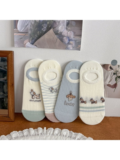 Rufia - Playful Striped Invisible Women's Socks