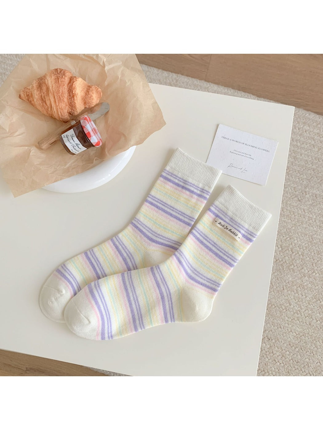 Rufia - Ice Cream Color Mid-Calf Socks