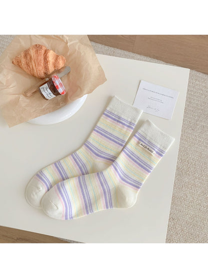 Rufia - Ice Cream Color Mid-Calf Socks