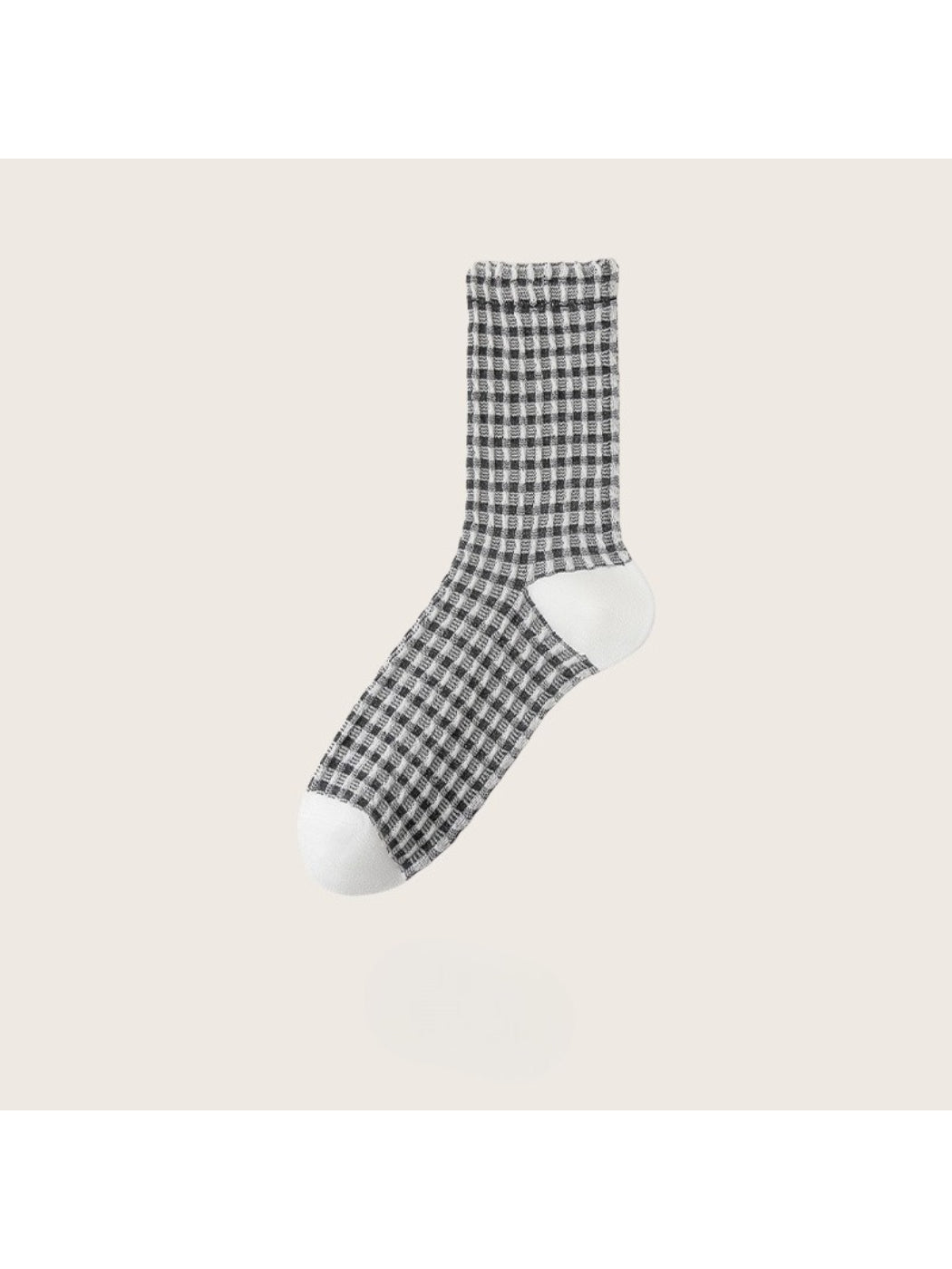 Rufia - Soft Checkered Waffle Crew Socks product image 2