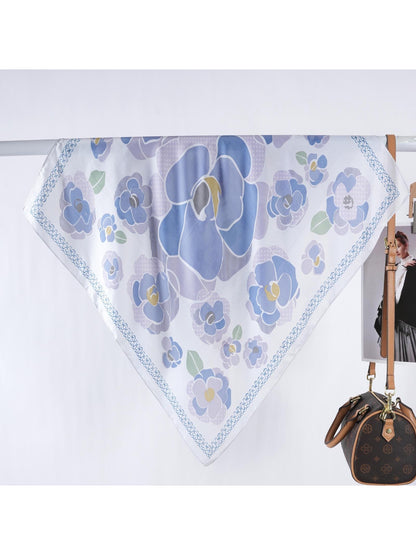Scarvii - Pastel Flower Border Square Scarf
