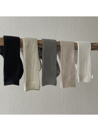 Rufia Ribbed White Slouch Socks product image