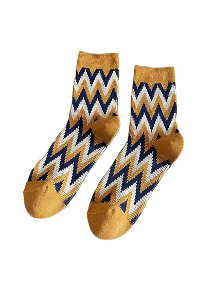 Rufia - Vintage Fashion Thick Mid-Calf Socks